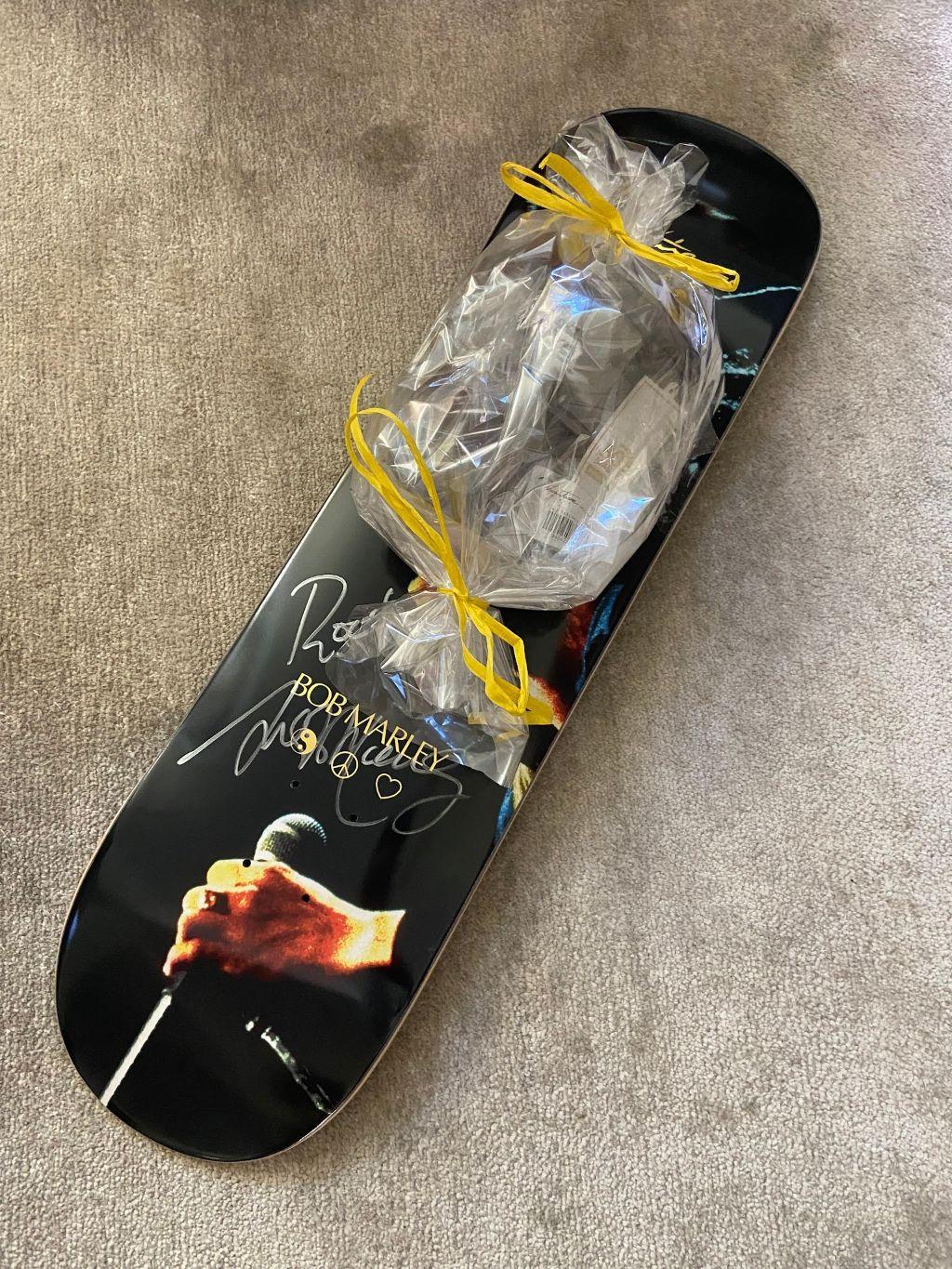 ZIGGY MARLEY SIGNED SKATEBOARD
